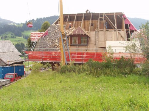 Altes Schulhaus Dorf Schangnau Abriss
